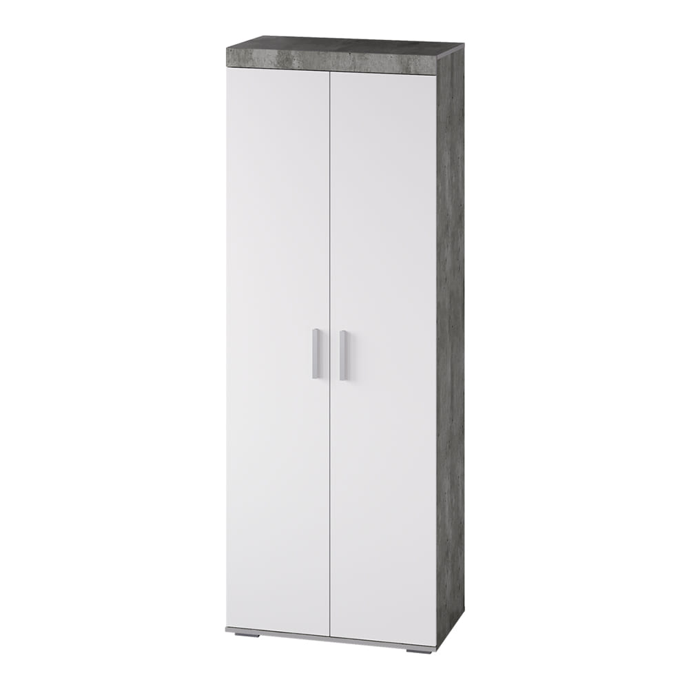 картинка Шкаф для одежды Инстайл ШК-29, бетон/белый от магазина мебели
