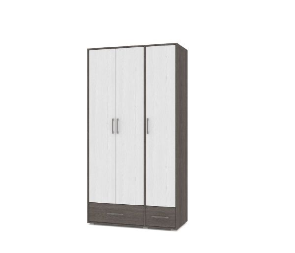 картинка Шкаф 1000 комбинированный с ящиками Вилли О32 Анкор темный/Анкор светлый от магазина мебели