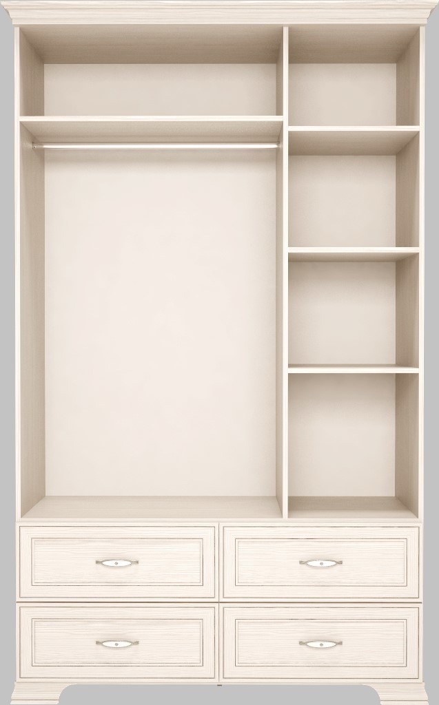 картинка Шкаф для одежды 3-х дверный с ящиками Венеция 01 от магазина мебели