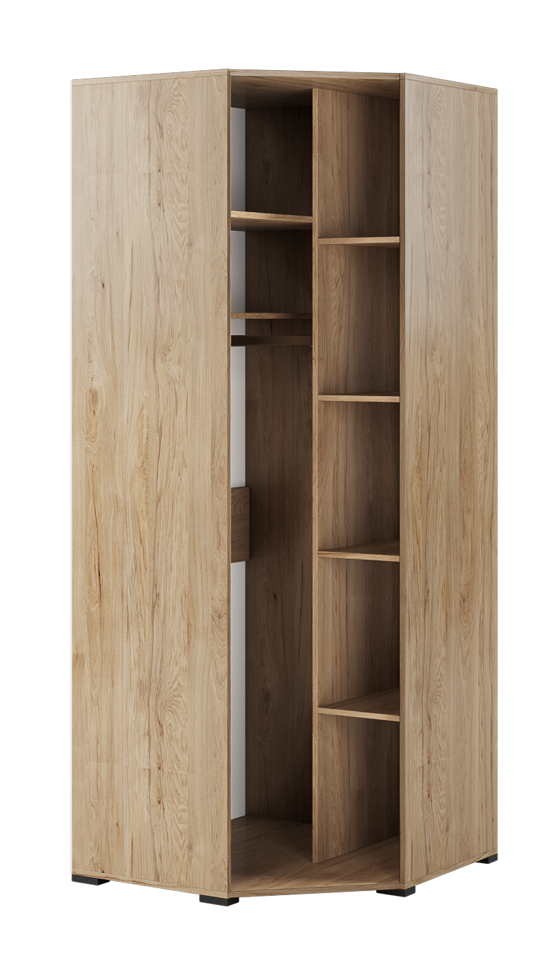 картинка Шкаф угловой Модена МШ-25, гикори рокфорд от магазина мебели
