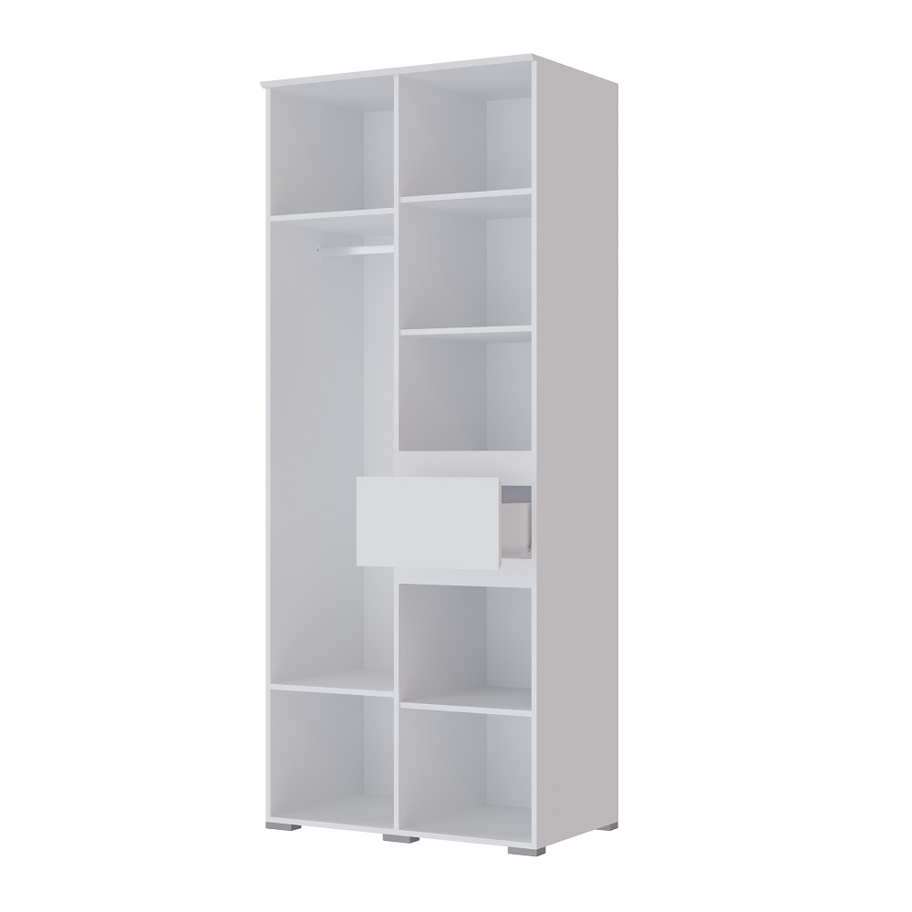 картинка Шкаф двухстворчатый Плейона, белый от магазина мебели