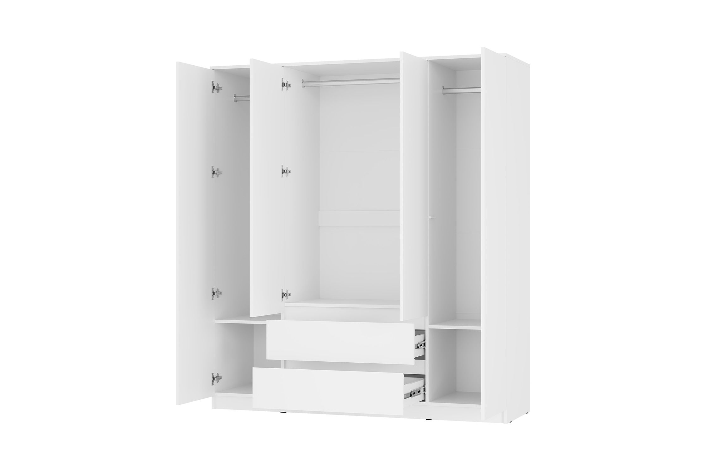 картинка Шкаф 4-х створчатый ШК-13 Симпл белый от магазина мебели
