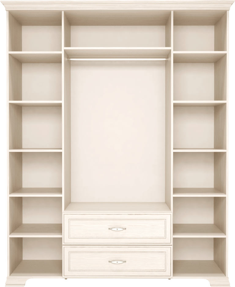 картинка Шкаф для одежды 4-х дверный с ящиками Венеция 02 от магазина мебели