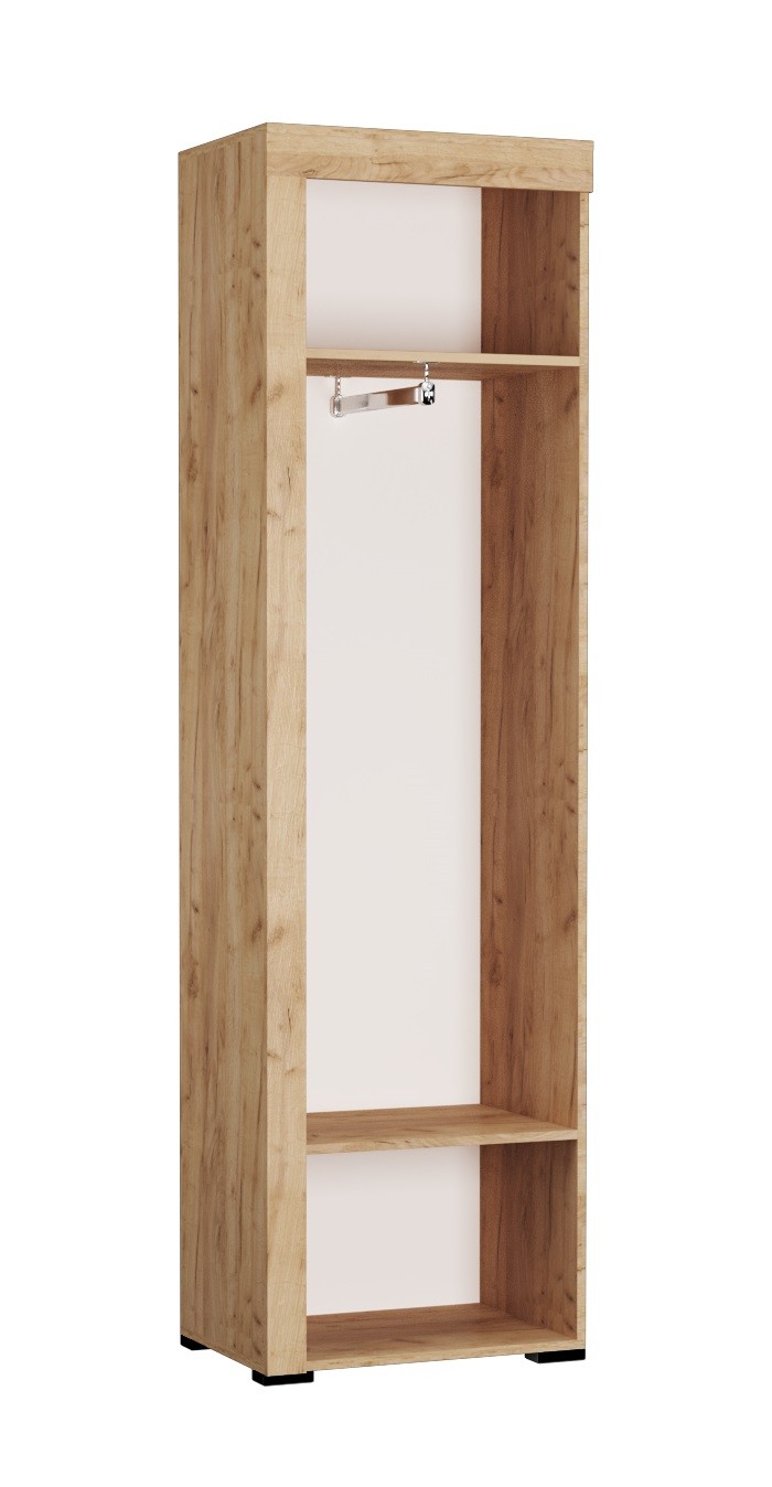 картинка Шкаф для одежды Галант, дуб крафт/белый от магазина мебели