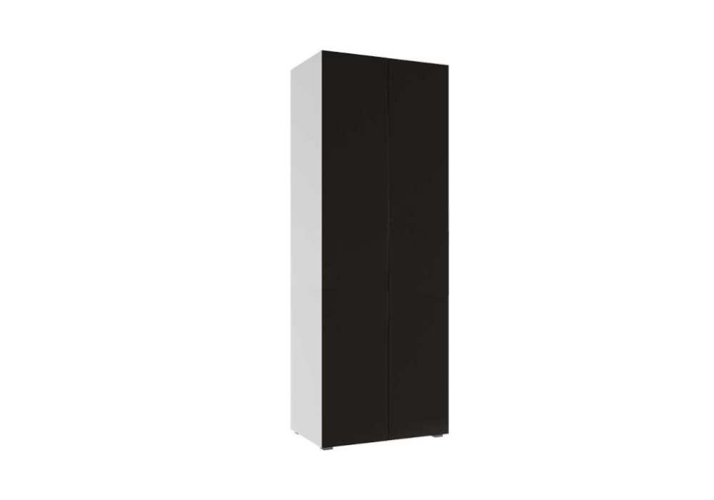 картинка Шкаф Флорис черный глянец / белый от магазина мебели