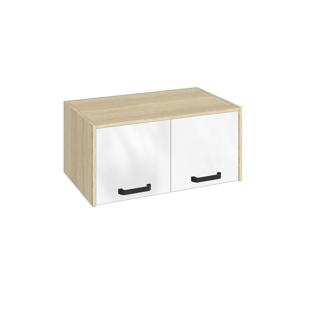 картинка Антресоль к двустворчатому шкафу 2А, Сонома, белый от магазина мебели