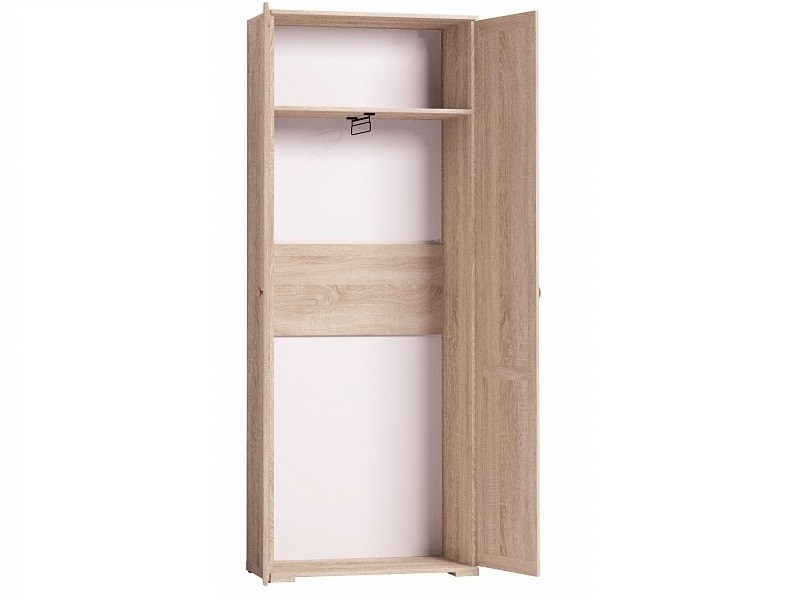 картинка Шкаф двухдверный для одежды Sherlock 11, дуб сонома от магазина мебели