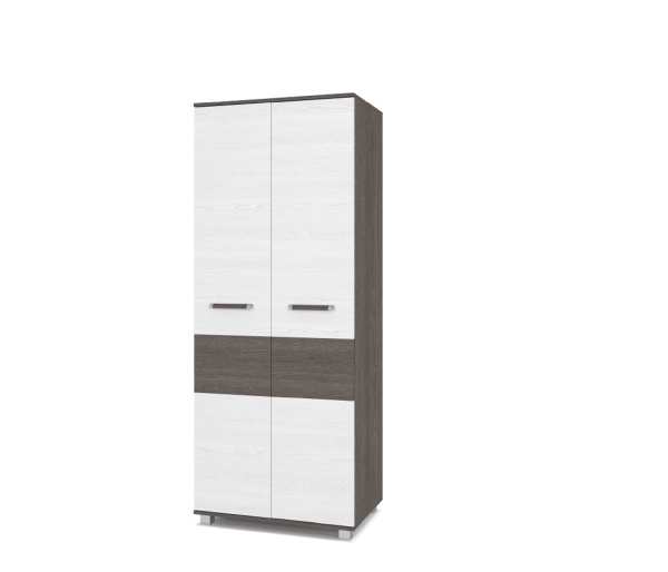 картинка Шкаф 800 комбинированный Вира-20 Анкор темный - Анкор светлый от магазина мебели