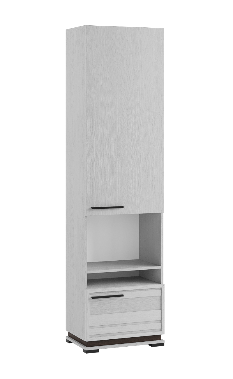 картинка Шкаф-пенал Модена МШ-2, ясень анкор светлый/венге от магазина мебели