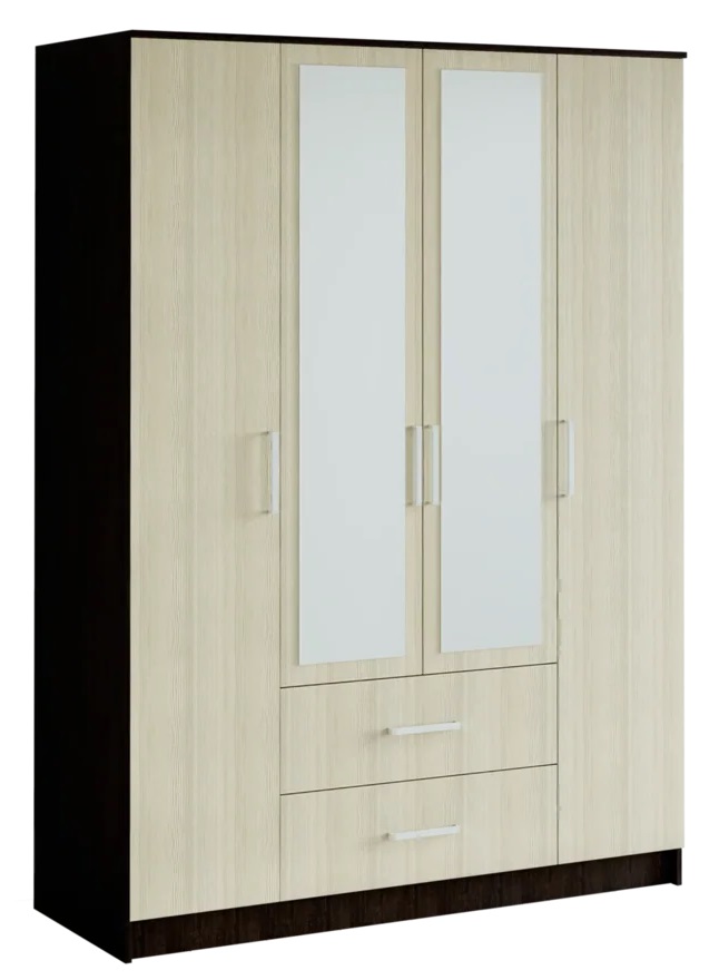картинка Шкаф 4-х дверный Фиеста, венге/лоредо от магазина мебели