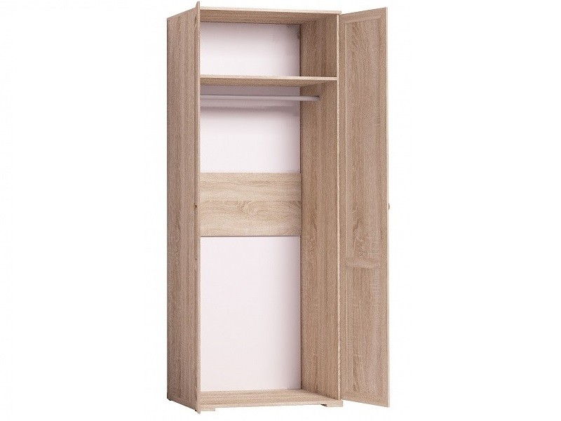 картинка Шкаф двухдверный для одежды Sherlock 12, дуб сонома от магазина мебели