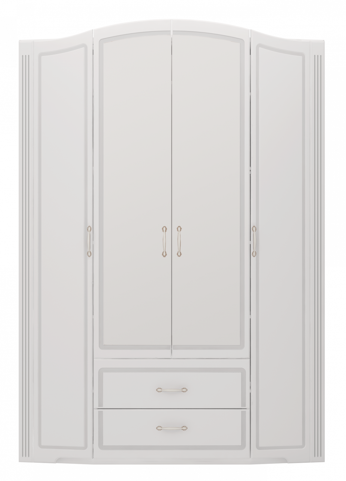 картинка Шкаф для одежды 4-х дверный с ящиками Виктория 02 от магазина мебели