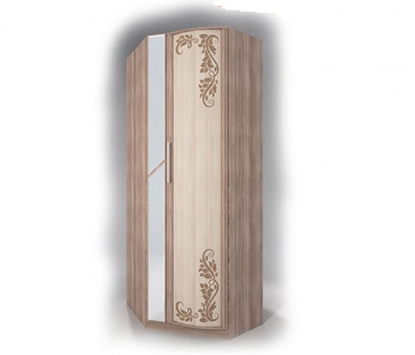 картинка Шкаф угловой с зеркалом КРИСТИНА-3 с ф/п от магазина мебели