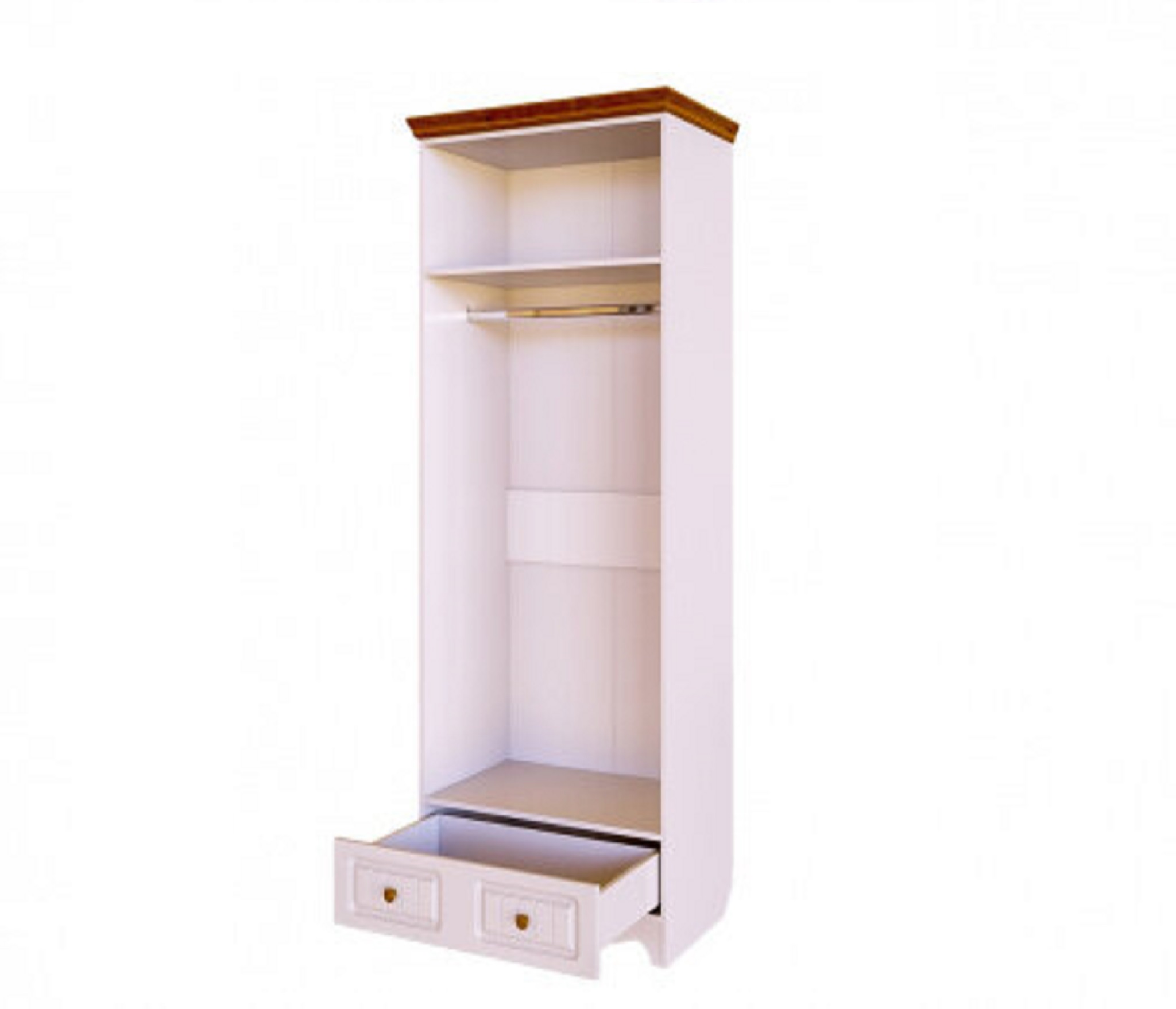 картинка Шкаф для одежды ВИНТАЖ Белый от магазина мебели